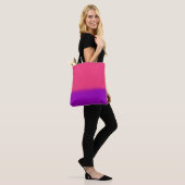 Pink and Purple Ombré Art トートバッグ (モデル)