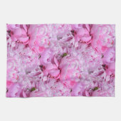 Pink and Purple Peonies キッチンタオル (横)