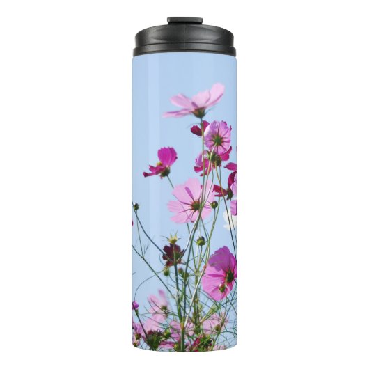 Pink and Purple Pretty Flower Meadow Photo タンブラー (正面)