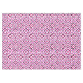 Pink and Purple Spanish Tiles テーブルクロス (正面(横))