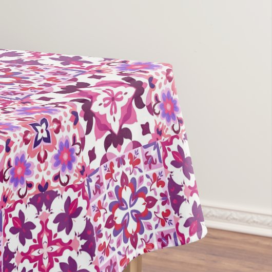 Pink and Purple Spanish Tiles テーブルクロス (インサイチュ)