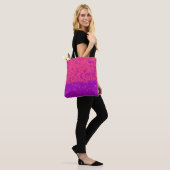 Pink and Purple Splatter トートバッグ (モデル)