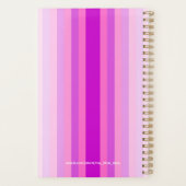 Pink and Purple Stripe 2026 Planner プランナー手帳 (裏面)