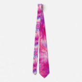 Pink and Purple Tie Dye Retro Necktie ネクタイ (裏面)
