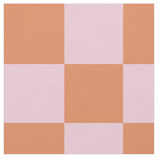 Pink and Red Checkered Pattern ファブリック (クローズアップ)