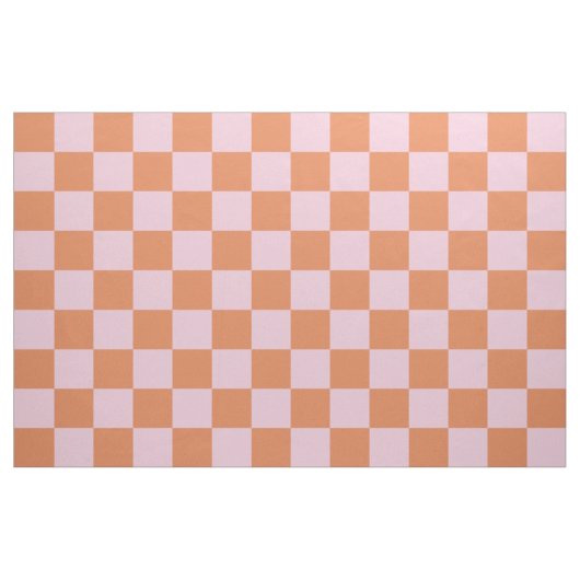 Pink and Red Checkered Pattern ファブリック (ファットクウォーター)