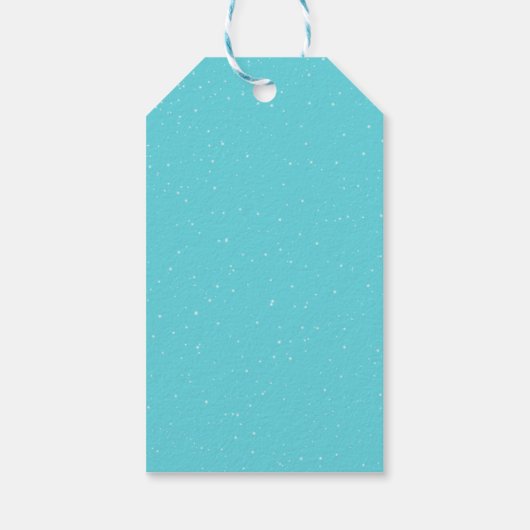 Pink and Red Christmas Flamingo Winter ギフトタグ (裏面)