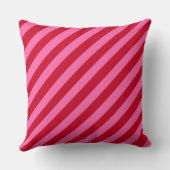Pink and Red Christmas Peppermint Stripes  クッション (裏面)