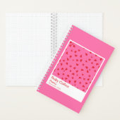 Pink and Red Floral Aesthetic Notebook ノートブック (内側)