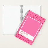 Pink and Red Floral Aesthetic Notebook ノートブック (内側)