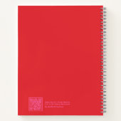 Pink and Red Floral Spiral Notebook ノートブック (裏面)