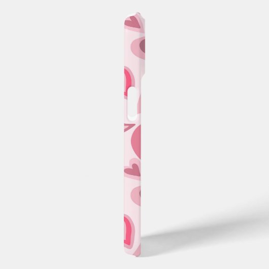 Pink and Red Layered Heart Pattern Case-Mate iPhoneケース (裏面 / 右)
