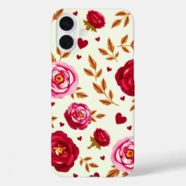 Pink and Red Roses iPhone 16 Plusケース
