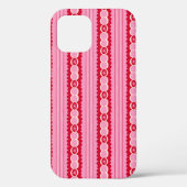 Pink and Red Starburst Wavy Stripe Case-Mate iPhoneケース (裏面)