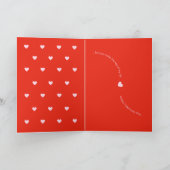 Pink And Red Valentine's Day Love & Gratitude  カード (内部)