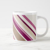 Pink and Tan ジャンボコーヒーマグカップ (右)