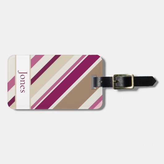 Pink and Tan ラゲッジタグ (正面横)