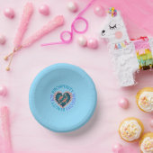 Pink and Turquoise Koi ペーパーボウル (パーティー)