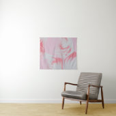 Pink and white abstract painting タペストリー (インサイチュ(横))