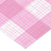 Pink and White Bold Checkered Plaid Design  テーブルクロス (アングル)