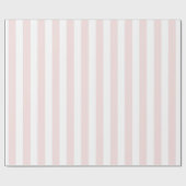 Pink and White Cabana Stripes Palm Beach ラッピングペーパー (フラット)