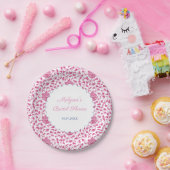 Pink And White Chinoiserie Chic Wedding Shower ペーパープレート (パーティー)