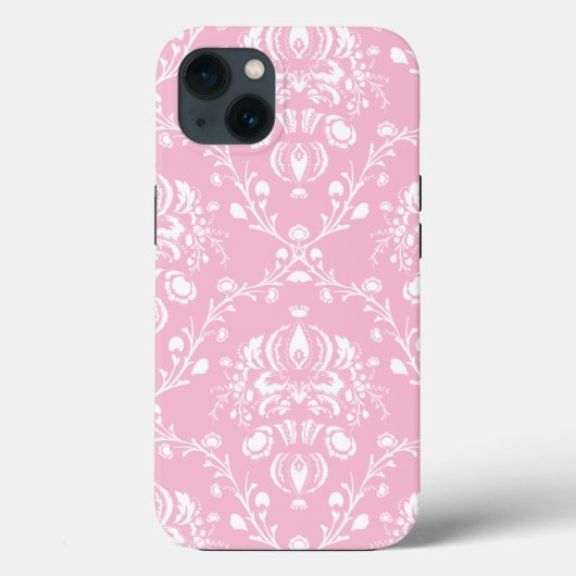 Pink and White Damask  Case-Mate iPhoneケース (裏面)