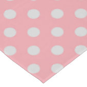 Pink and White Elegant Pattern Dining Tablecloth テーブルクロス (アングル)