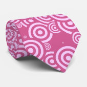 pink and white geometric ネクタイ (ロール)