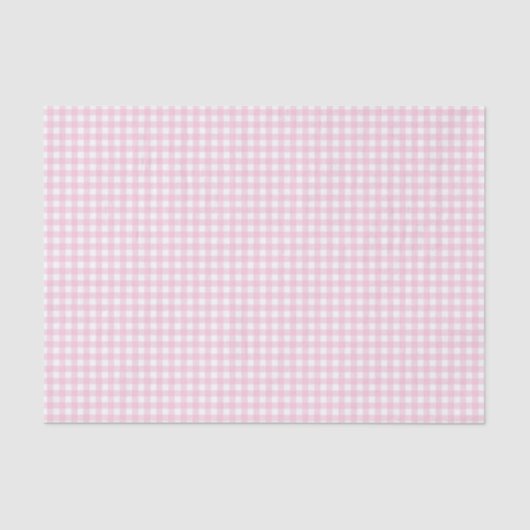 Pink and White Gingham 薄葉紙 (正面)