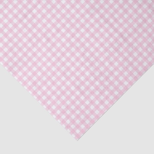 Pink and White Gingham 薄葉紙 (詳細)