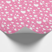 Pink and White Hearts Wrapping Paper  ラッピングペーパー (角)