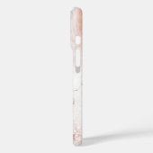 Pink and White Marble Pattern iPhone Case Case-Mate iPhoneケース (裏面 / 左)