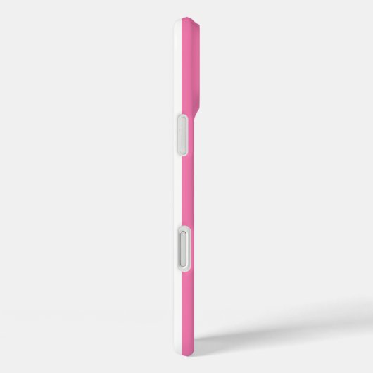Pink and White Monogrammed Stripes Case-Mate iPhoneケース (裏面 / 右)