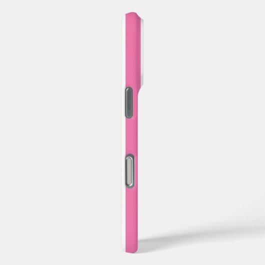 Pink and White Monogrammed Stripes Case-Mate iPhoneケース (裏面 / 右)