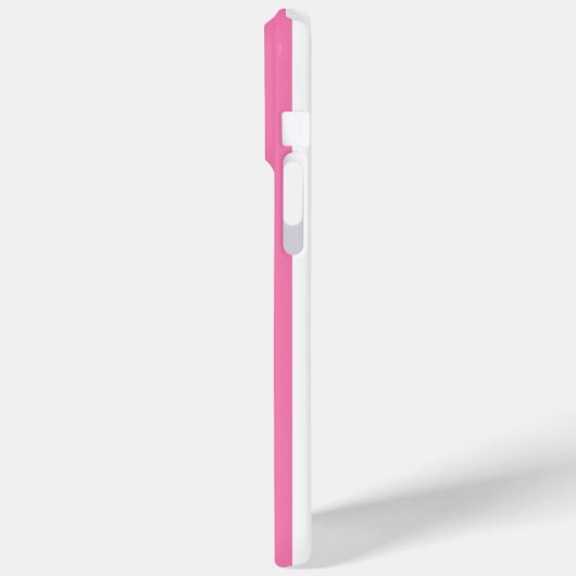 Pink and White Monogrammed Stripes Case-Mate iPhoneケース (裏面 / 左)