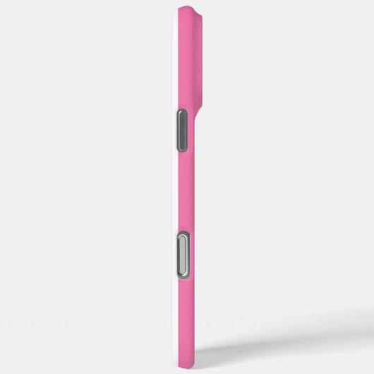 Pink and White Monogrammed Stripes Case-Mate iPhoneケース (裏面 / 右)