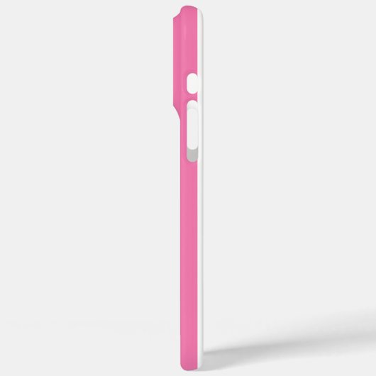 Pink and White Monogrammed Stripes Case-Mate iPhoneケース (裏面 / 左)
