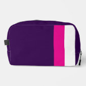 Pink and White on Navy ドップキット (正面)