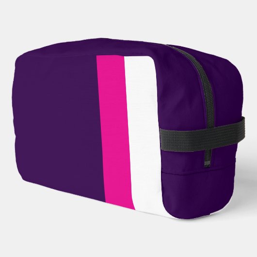 Pink and White on Navy ドップキット (左コーナー)