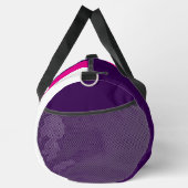 Pink and White on Navy Large ダッフルバッグ (右)