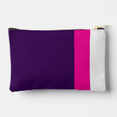 Pink and White on Navy Small アクセサリーポーチ (裏面)