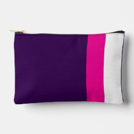 Pink and White on Navy Small アクセサリーポーチ