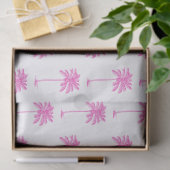 Pink and White Palm Palmetto Tree 薄葉紙 (ギフト)