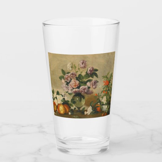 Pink and White Peony Flowers (Peonies Still Life) タンブラーグラス (正面)