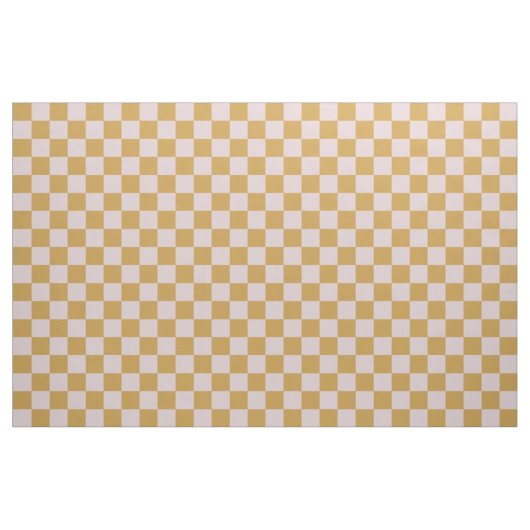 Pink and Yellow Checkered Pattern ファブリック (ヤード)