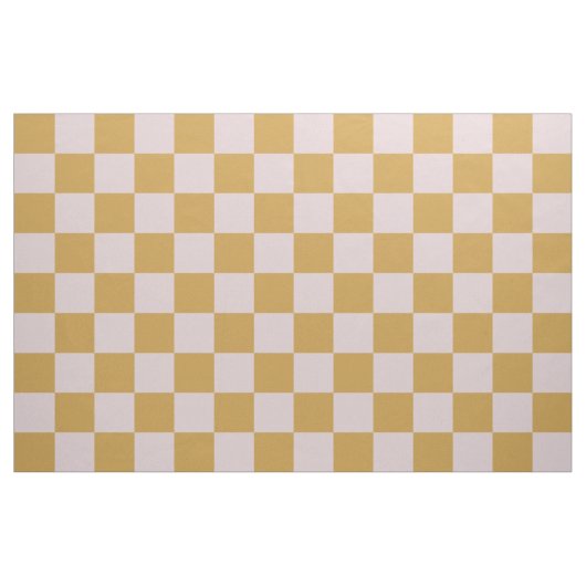 Pink and Yellow Checkered Pattern ファブリック (ファットクウォーター)