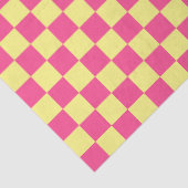 Pink and Yellow Checkered Print 薄葉紙 (詳細)