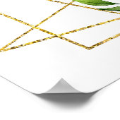 Pink and Yellow Flower Birthday Welcome ポスター (角)