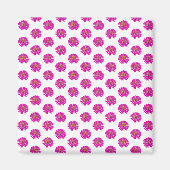 Pink and Yellow Flowers マグネット (正面)